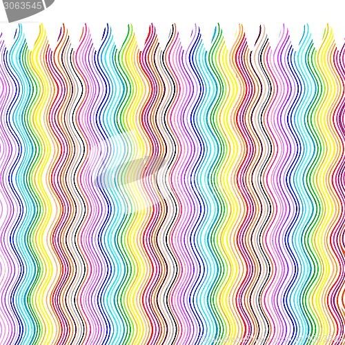 Image of Bright color wavy lines pattern
