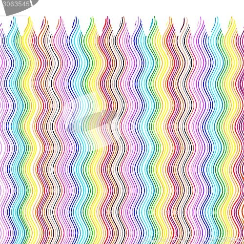 Image of Bright color wavy lines pattern