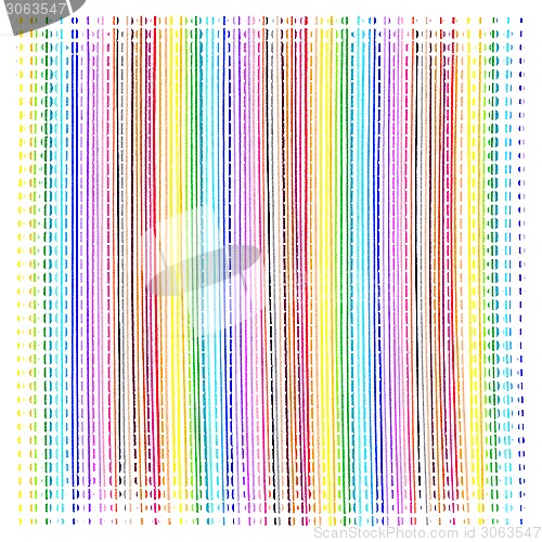 Image of Bright color vertical dotted lines pattern