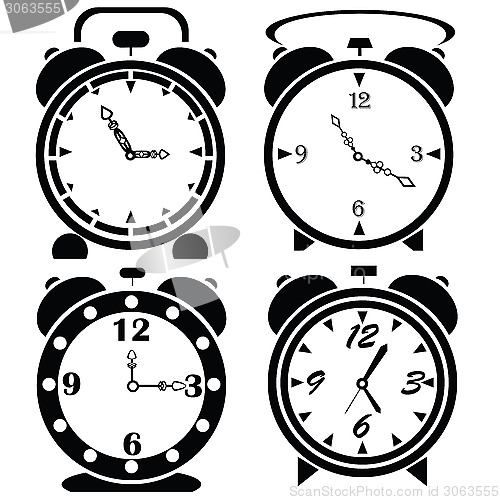 Image of alarm clock icons