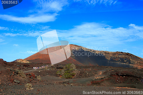 Image of Vulcanic  Mountain Ortiz , in Lanzarote island, Spain 