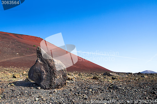 Image of Volcanic  Mountain Colorado, in Lanzarote island, Spain