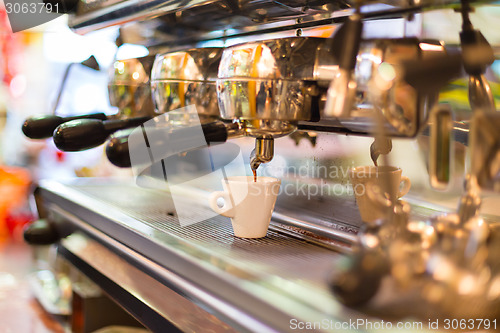 Image of Vintage coffee machine.