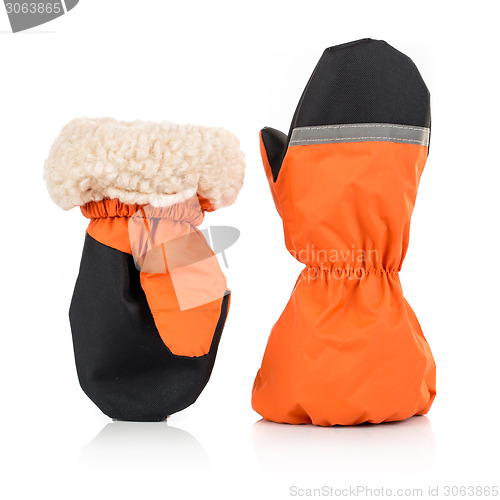 Image of Children's autumn-winter mittens