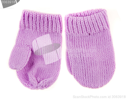 Image of Children's autumn-winter mittens