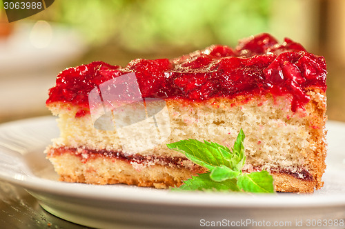 Image of cake with berry's