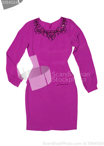 Image of women's purple dress