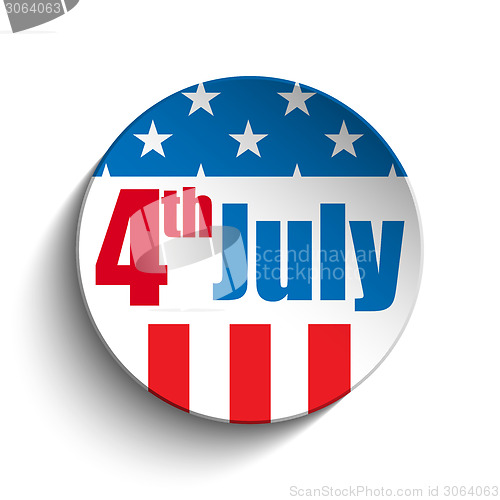 Image of United States Independence Day Button