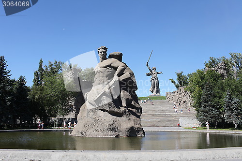 Image of Monument to soldiers to the defenders  of Stalingrad