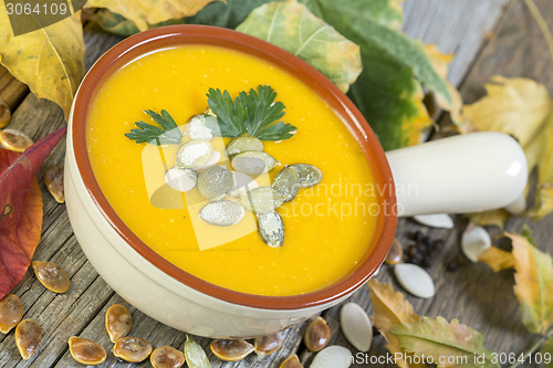 Image of French pumpkin soup.
