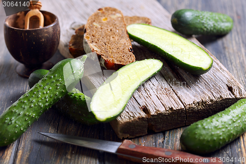 Image of Young cucumber.