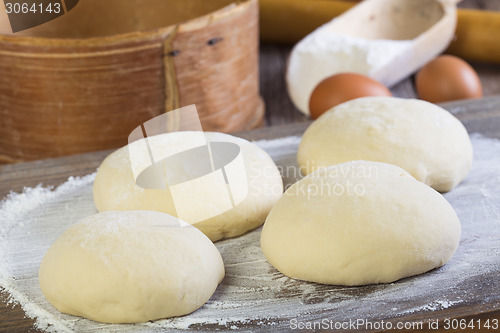 Image of Yeast dough for pies.