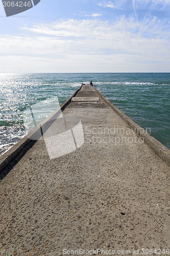 Image of Pierce and lone fisherman.