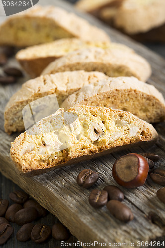 Image of Biscotti with hazelnuts.