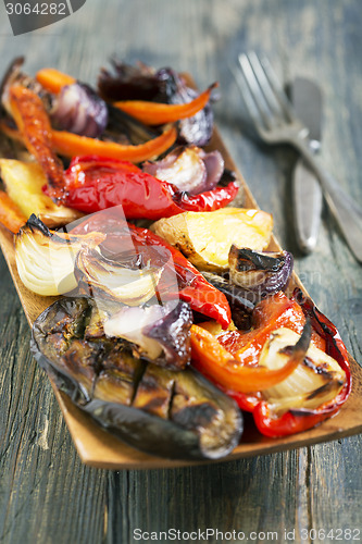 Image of Grilled vegetables.
