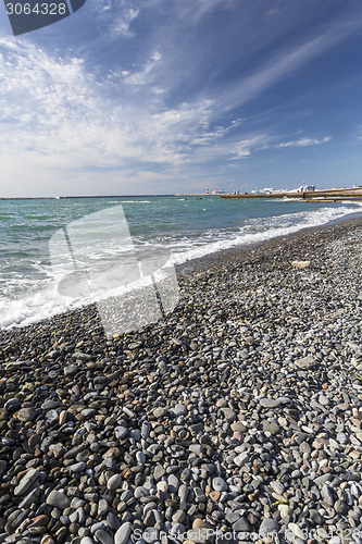 Image of Pebble beach.