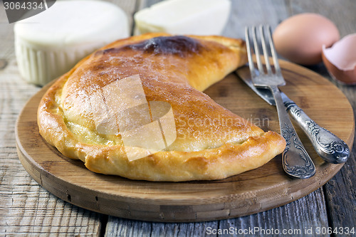 Image of Khachapuri in Gurian. Cheese pie.