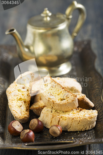 Image of Biscotti with hazelnuts.
