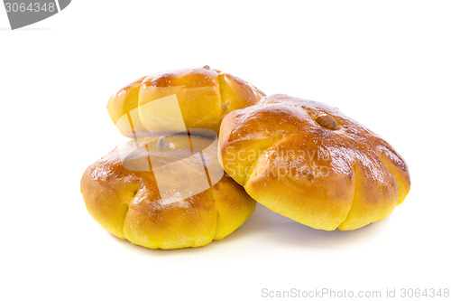 Image of Fresh pumpkin buns.