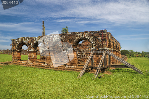 Image of Encarnacion and jesuit ruins in Paraguay