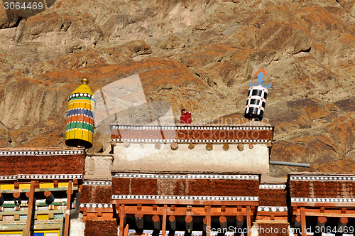 Image of Monk in Hemis monastery