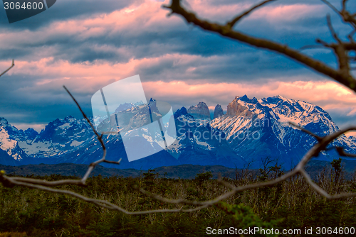 Image of Torres del Paine evening