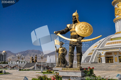 Image of Monument of independence in Ashgabat