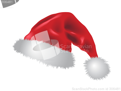 Image of red santa claus hat