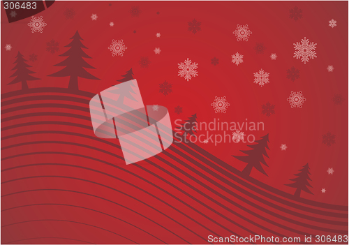 Image of red christmas background