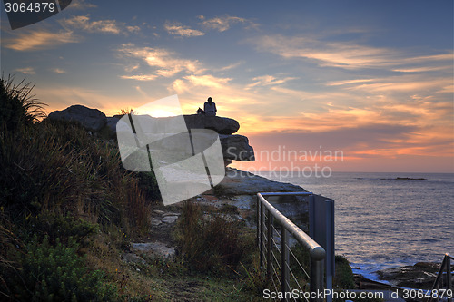 Image of Watching sunrise at Coogee Beach Australia