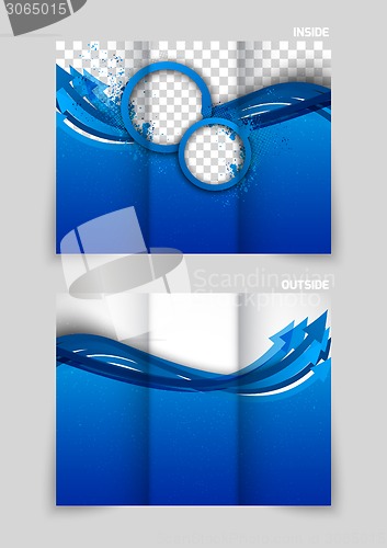 Image of Tri-fold brochure template design