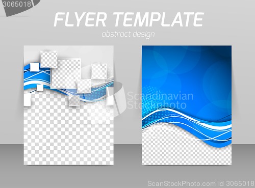 Image of Abstract flyer template design