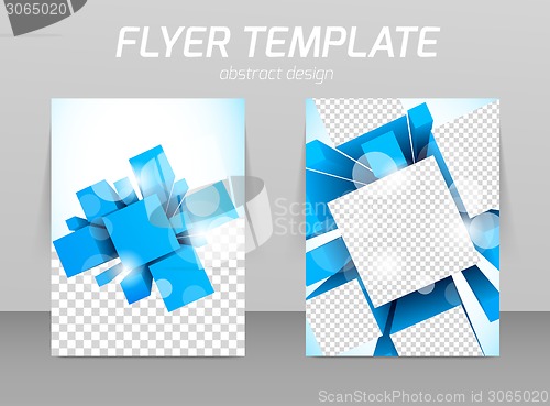 Image of Abstract flyer template design