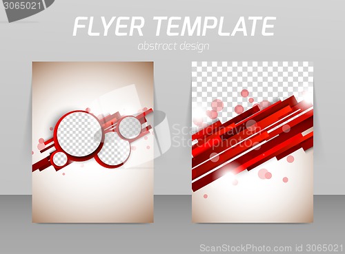 Image of Abstract flyer template design