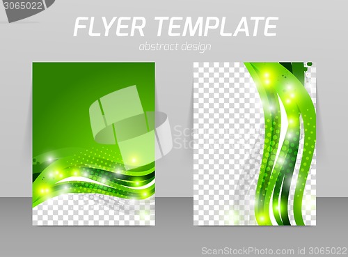 Image of Abstract flyer template design