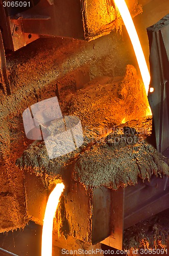 Image of Liquid metal from blast furnace