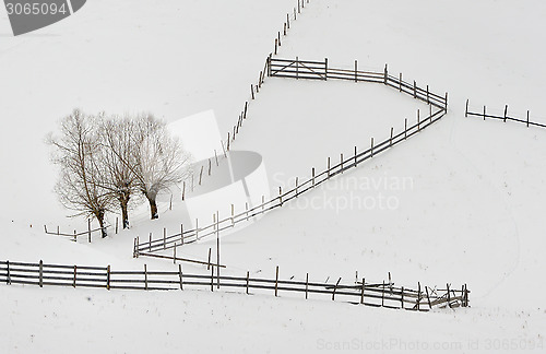 Image of countryside in winter time