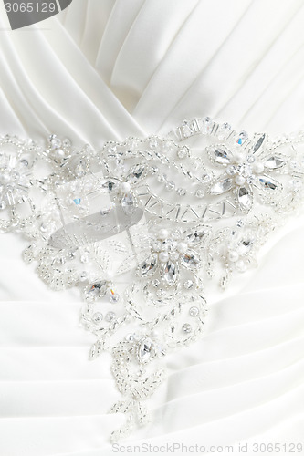 Image of Beautiful wedding dress detail