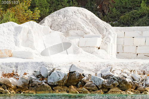 Image of Thassos white marble quarry