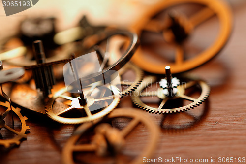 Image of Small parts of clock