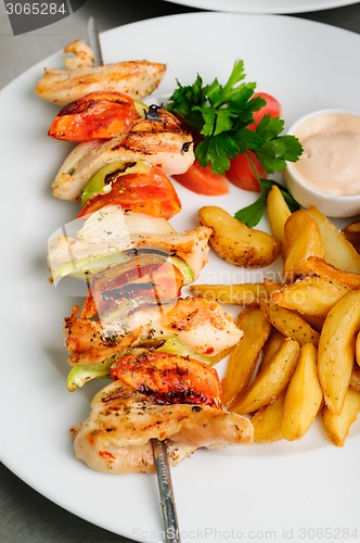 Image of kebab on skewers