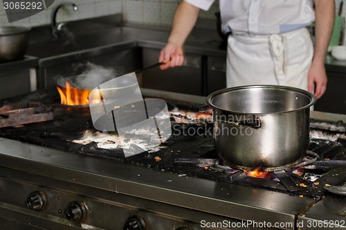 Image of real dirty restaurant kitchen