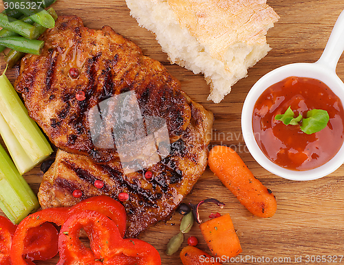 Image of Roasted Steaks and Vegetables