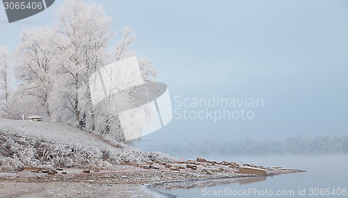 Image of morning fog in winter