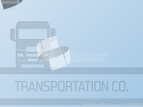 Image of Truck advertisement background design