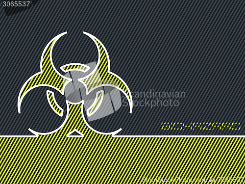 Image of Green bio hazard warning background