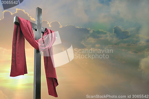 Image of cross against the sky