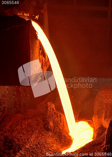 Image of Pouring of liquid metal