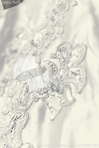 Image of Beautiful wedding dress detail