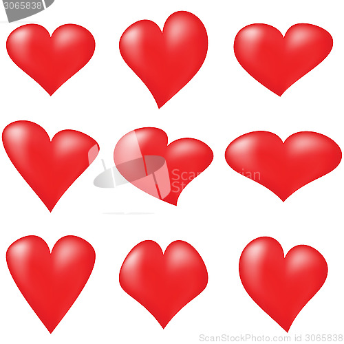 Image of red hearts